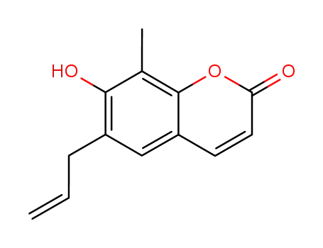 Molecular Structure of 4046-75-7 (6-allyl-8-methylumbelliferone)