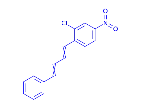 Molecular Structure of 15866-69-0 (2-chloro-4-nitro-1-(4-phenylbuta-1,3-dien-1-yl)benzene)