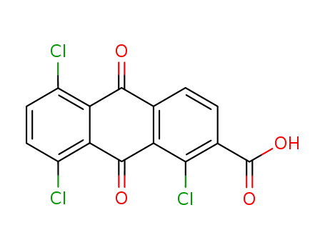 1,5,8-trichloro-9,10-dioxo-9,10-dihydro-anthracene-2-carboxylic acid