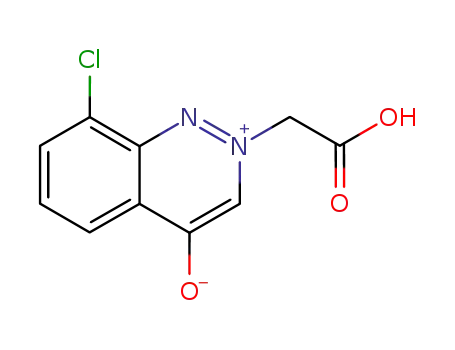 Molecular Structure of 158631-55-1 ((8-chloro-4-oxo-1,4-dihydrocinnolin-2-ium-2-yl)acetate)