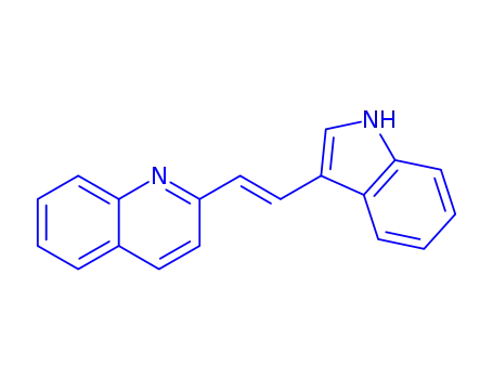 Molecular Structure of 1586-47-6 (2-(2-(1H-Indol-3-yl)vinyl)quinoline)