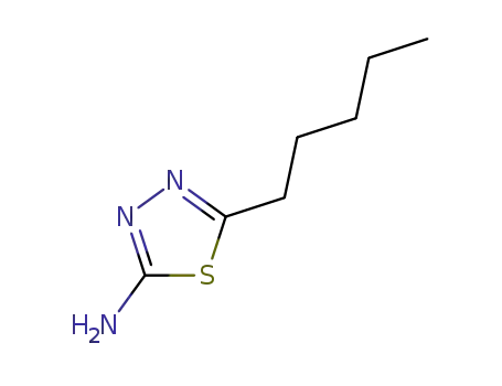 Molecular Structure of 52057-90-6 (4-thiadiazole,2-amino-5-pentyl-3)