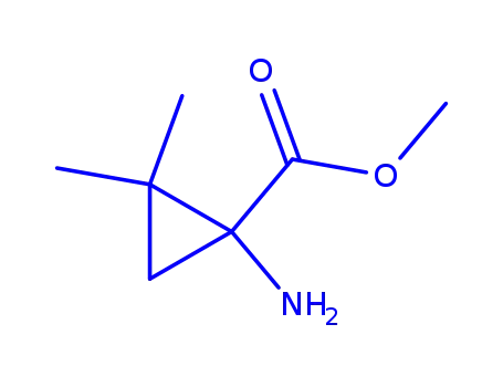 Molecular Structure of 159279-77-3 (METHYL 1-AMINO-2,2-DIMETHYLCYCLOPROPANECARBOXYLATE)