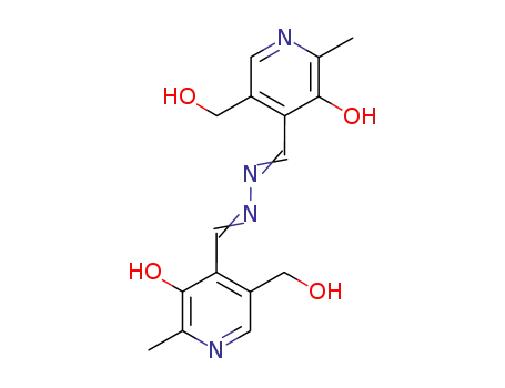 Molecular Structure of 15871-95-1 (5-(hydroxymethyl)-4-[(2-{(Z)-[5-(hydroxymethyl)-2-methyl-3-oxopyridin-4(3H)-ylidene]methyl}hydrazino)methylidene]-2-methylpyridin-3(4H)-one)