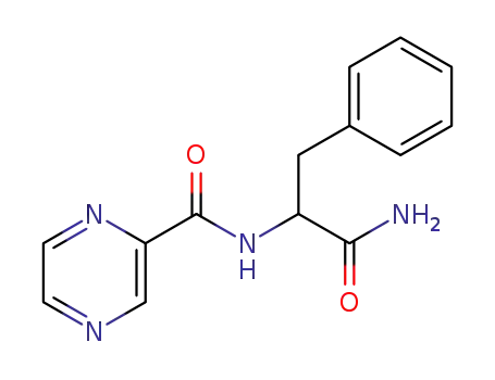 Molecular Structure of 289472-80-6 ((S)-N-(1-AMino-1-oxo-3-phenylpropan-2-yl)pyrazine-2-carboxaMide)
