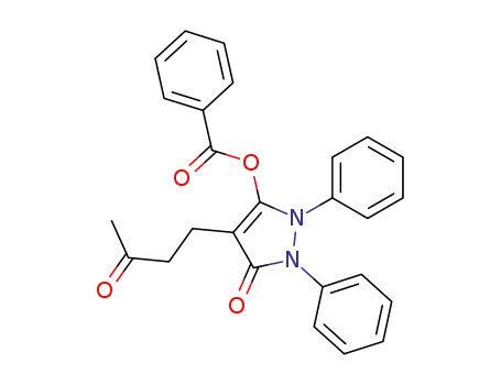 5-oxo-4-(3-oxobutyl)-1,2-diphenyl-2,5-dihydro-1H-pyrazol-3-yl benzoate