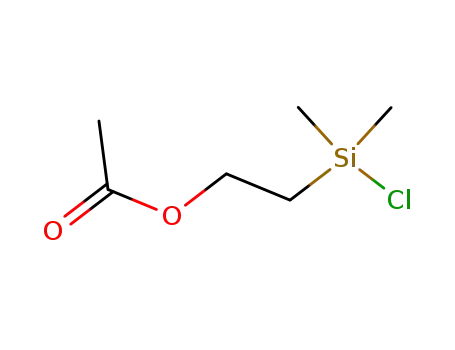 Molecular Structure of 18306-45-1 (ACETOXYETHYLDIMETHYLCHLOROSILANE)