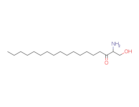 Molecular Structure of 16105-69-4 (2-amino-1-hydroxy-octadecan-3-one)