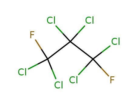 Molecular Structure of 1599-44-6 (1,1,2,2,3,3-hexachloro-1,3-difluoropropane)