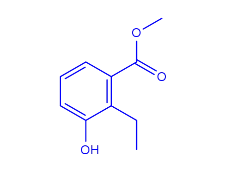 Molecular Structure of 183108-31-8 (Methyl 2-ethyl-3-hydroxybenzoate)