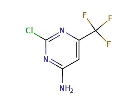 Molecular Structure of 85730-36-5 (2-Chloro-6-(trifluoromethyl)pyrimidin-4-amine)