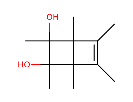 Molecular Structure of 16076-17-8 (1,2,3,4,5,6-hexamethylbicyclo[2.2.0]hex-5-ene-2,3-diol)