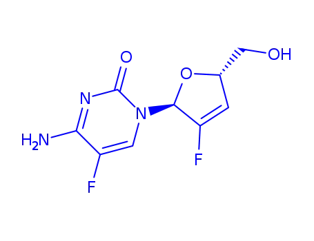 1-(2,3-Dideoxy-2-fluoro-beta-L-glycero-pent-2-enofuranosyl)-5-fluorocytosine