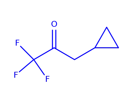 Molecular Structure of 161237-00-9 (2-Propanone,  3-cyclopropyl-1,1,1-trifluoro-)