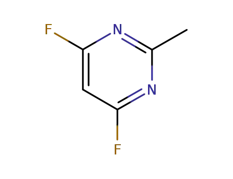 Molecular Structure of 18382-80-4 (Pyrimidine, 4,6-difluoro-2-methyl- (8CI,9CI))