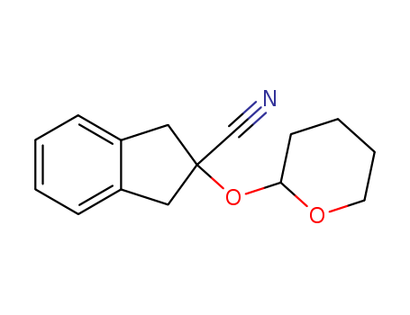 1H-Indene-2-carbonitrile,2,3-dihydro-2-[(tetrahydro-2H-pyran-2-yl)oxy]- cas  13070-88-7