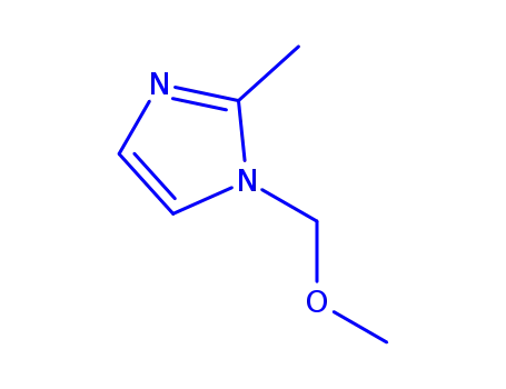 Molecular Structure of 161014-18-2 (1H-Imidazole,1-(methoxymethyl)-2-methyl-(9CI))
