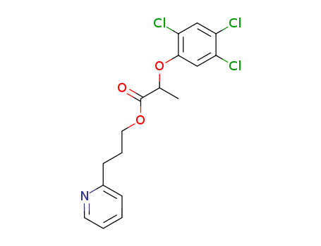 Propanoic acid,2-(2,4,5-trichlorophenoxy)-, 3-(2-pyridinyl)propyl ester cas  16117-38-7