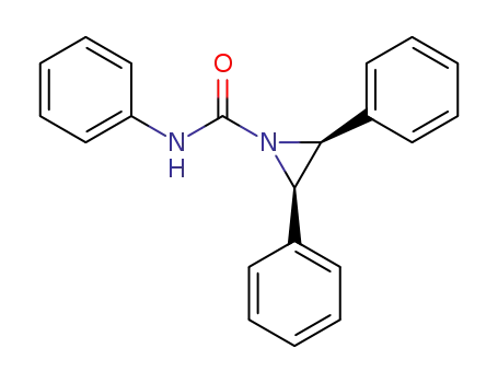 Molecular Structure of 1605-05-6 (N,2,3-triphenylaziridine-1-carboxamide)