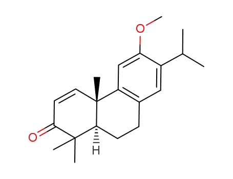 Molecular Structure of 5749-16-6 (12-methoxyabieta-1,8,11,13-tetraen-3-one)