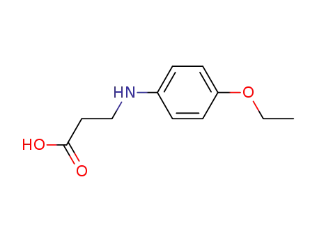 Molecular Structure of 1611-96-7 (B-ALANINE, N-(P-ETHOXYPHENYL)-)