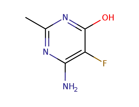 Molecular Structure of 1597-38-2 (4-Pyrimidinol, 6-amino-5-fluoro-2-methyl- (7CI,8CI))