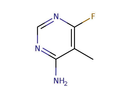 Molecular Structure of 18260-69-0 (Pyrimidine, 4-amino-6-fluoro-5-methyl- (8CI))