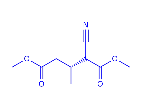 Pentanedioic acid, 2-cyano-3-methyl-, dimethyl ester (9CI)
