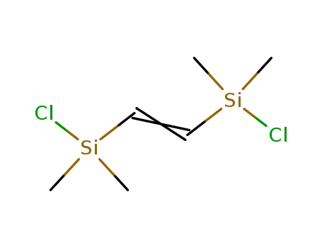 Molecular Structure of 18146-12-8 (1,2-bis(Chlorodimethylsilyl)ethene)