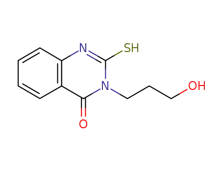 Molecular Structure of 16024-87-6 (3-(3-HYDROXYPROPYL)-2-MERCAPTOQUINAZOLIN-4(3H)-ONE)
