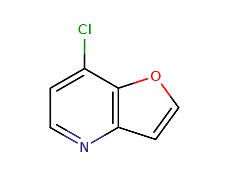 Molecular Structure of 182691-75-4 (7-Chloro-furo[3,2-b]pyrid...)