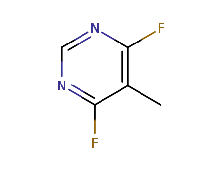 Molecular Structure of 18260-64-5 (Pyrimidine, 4,6-difluoro-5-methyl- (8CI))