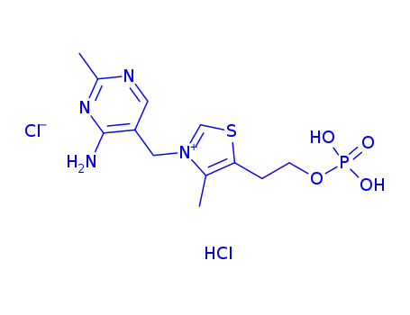 Molecular Structure of 16028-14-1 (thiamine hydrochloride phosphate)