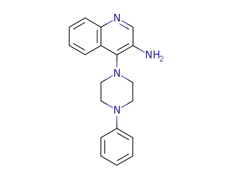Molecular Structure of 16018-07-8 (4-(4-Phenyl-1-piperazinyl)quinolin-3-amine)
