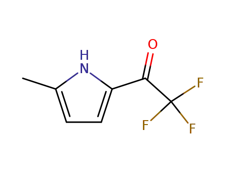 Molecular Structure of 18087-63-3 (Ethanone, 2,2,2-trifluoro-1-(5-methyl-1H-pyrrol-2-yl)- (9CI))