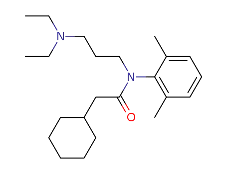Molecular Structure of 18095-82-4 (2-Cyclohexyl-N-[3-(diethylamino)propyl]-N-(2,6-dimethylphenyl)acetamide)