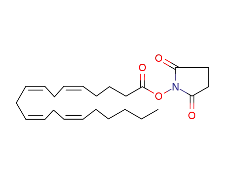 Molecular Structure of 187224-28-8 (Arachidonic Acid N-HydroxysucciniMidyl Ester)