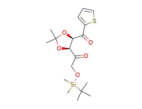(3S,4R)-1-O-tert-butyldimethylsilyl-1,3,4-trihydroxy-3,4-O-isopropylidene-1-(thiophen-2-yl)-2,5-pentanedione