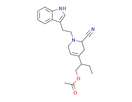 Acetic acid 2-{2-cyano-1-[2-(1H-indol-3-yl)-ethyl]-1,2,3,6-tetrahydro-pyridin-4-yl}-butyl ester