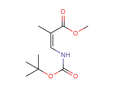 Molecular Structure of 1429320-36-4 ((Z)-methyl 3-(tert-butoxycarbonylamino)-2-methylacrylate)