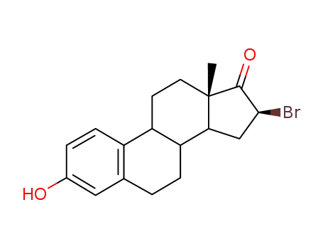 Molecular Structure of 71765-95-2 (16-bromoestrone)