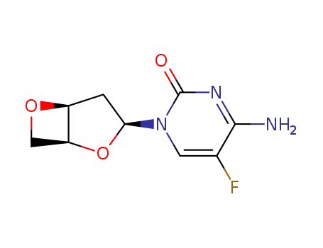 4-Amino-1-(1S,3S,5S)-2,6-dioxa-bicyclo[3.2.0]hept-3-yl-5-fluoro-1H-pyrimidin-2-one