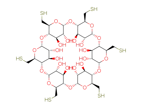 Molecular Structure of 180839-60-5 (Hexakis-(6-Mercapto-6-deoxy)-α-Cyclodextrin)