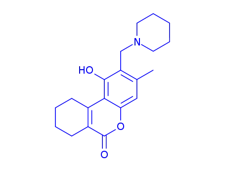 1-Hydroxy-3-methyl-2-(piperidin-1-ylmethyl)-7,8,9,10-tetrahydrobenzo[c]chromen-6-one