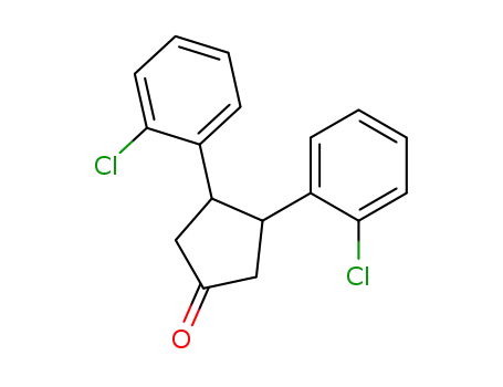 Molecular Structure of 1830-08-6 (3,4-bis(2-chlorophenyl)cyclopentanone)