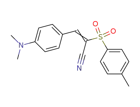 (E)-3-[4-(dimethylamino)phenyl]-2-[(4-methylphenyl)sulfonyl]-2-propenenitrile