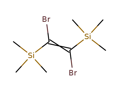 (E)-1,2-DIBROMO-1,2-BIS-트리메틸실라닐-에텐