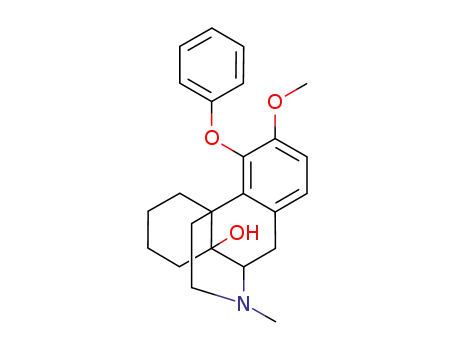 Molecular Structure of 1612-47-1 (3-methoxy-17-methyl-4-phenoxymorphinan-14-ol)