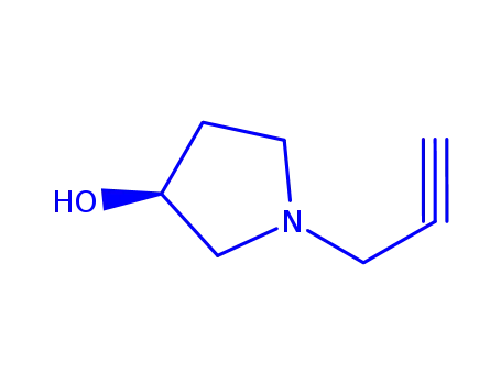 Molecular Structure of 182198-17-0 (3-Pyrrolidinol,1-(2-propynyl)-,(3S)-(9CI))