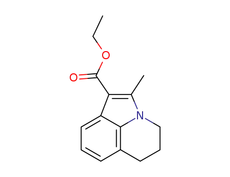 Molecular Structure of 18326-86-8 (ethyl 2-methyl-5,6-dihydro-4H-pyrrolo[3,2,1-ij]quinoline-1-carboxylate)